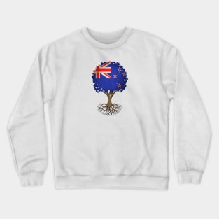 Tree of Life with New Zealand Flag Crewneck Sweatshirt